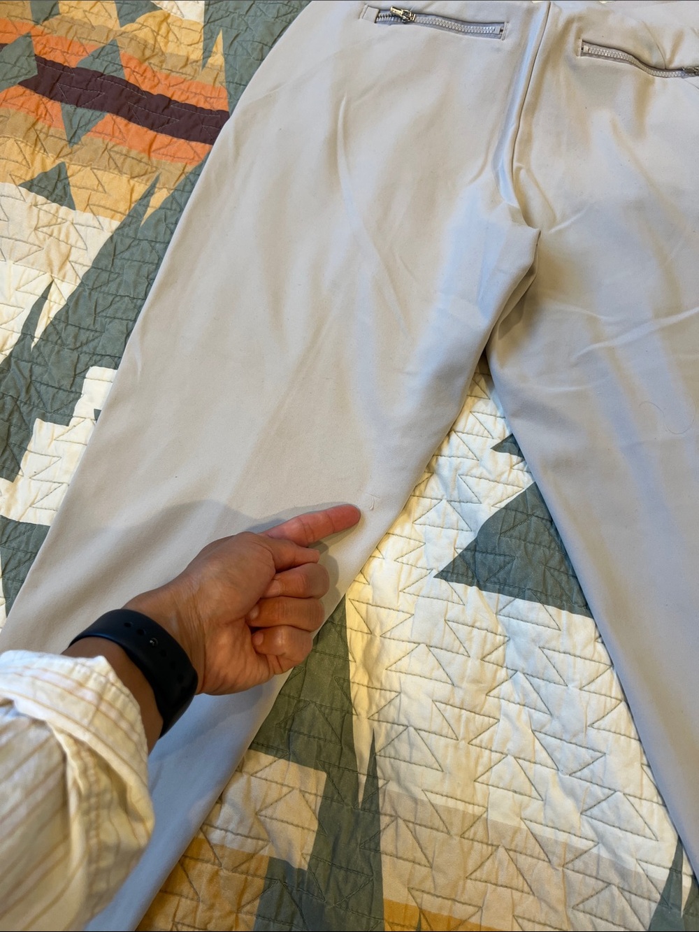 Athleta Light Gray Tailored Stretch Pull-On Pants - Picture 7 of 9